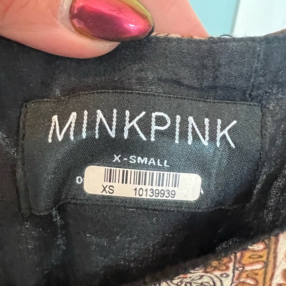 MinkPink Size XS Paisley Paradise Mini Dress - Picture 5 of 5